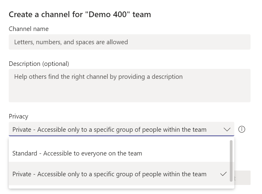 Microsoft Teams Private Channels – My SharePoint Log
